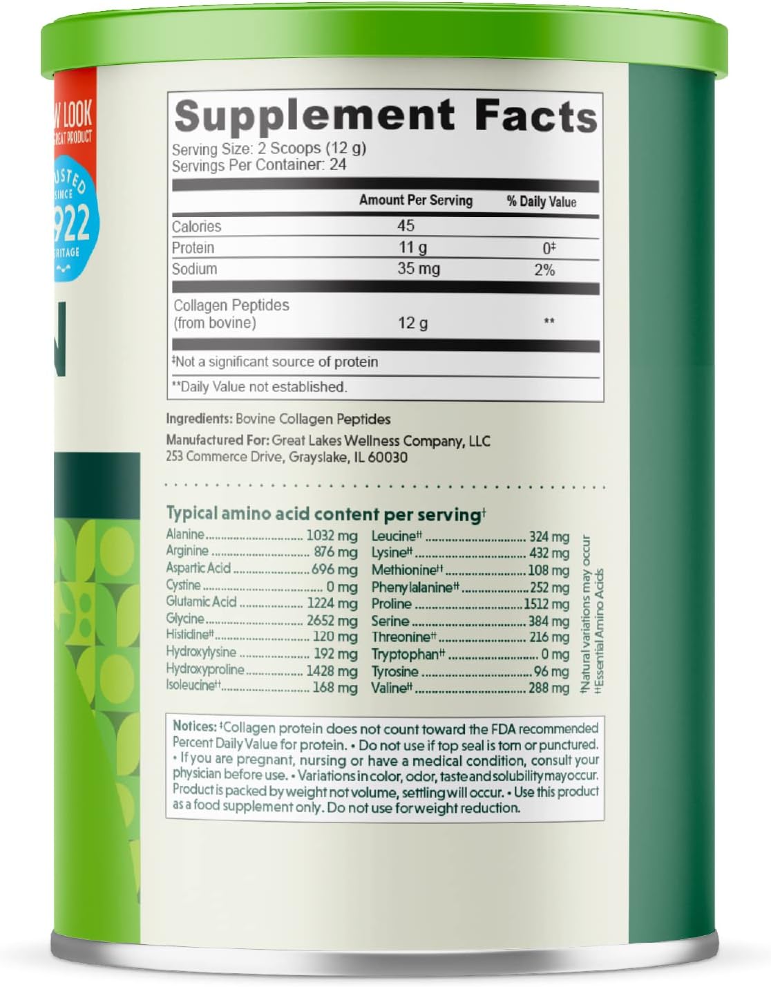 10 oz. Collagen Hydrolysate 3 Pack D6024