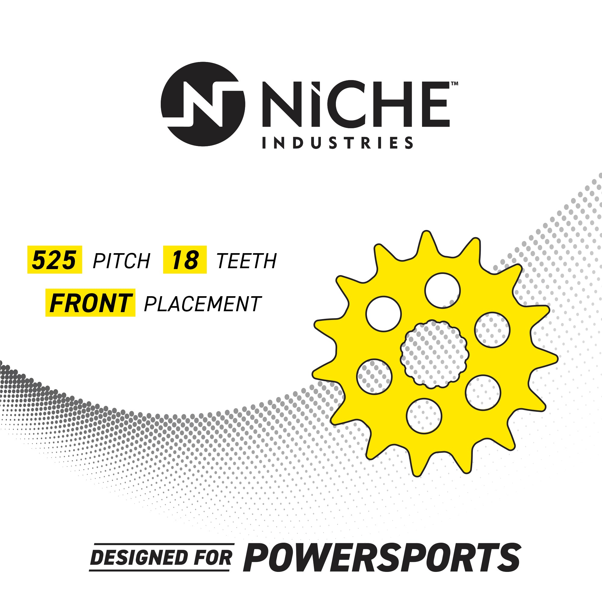 Sprocket Chain Set 18/43T 525 X-Ring Motorcycle N19353