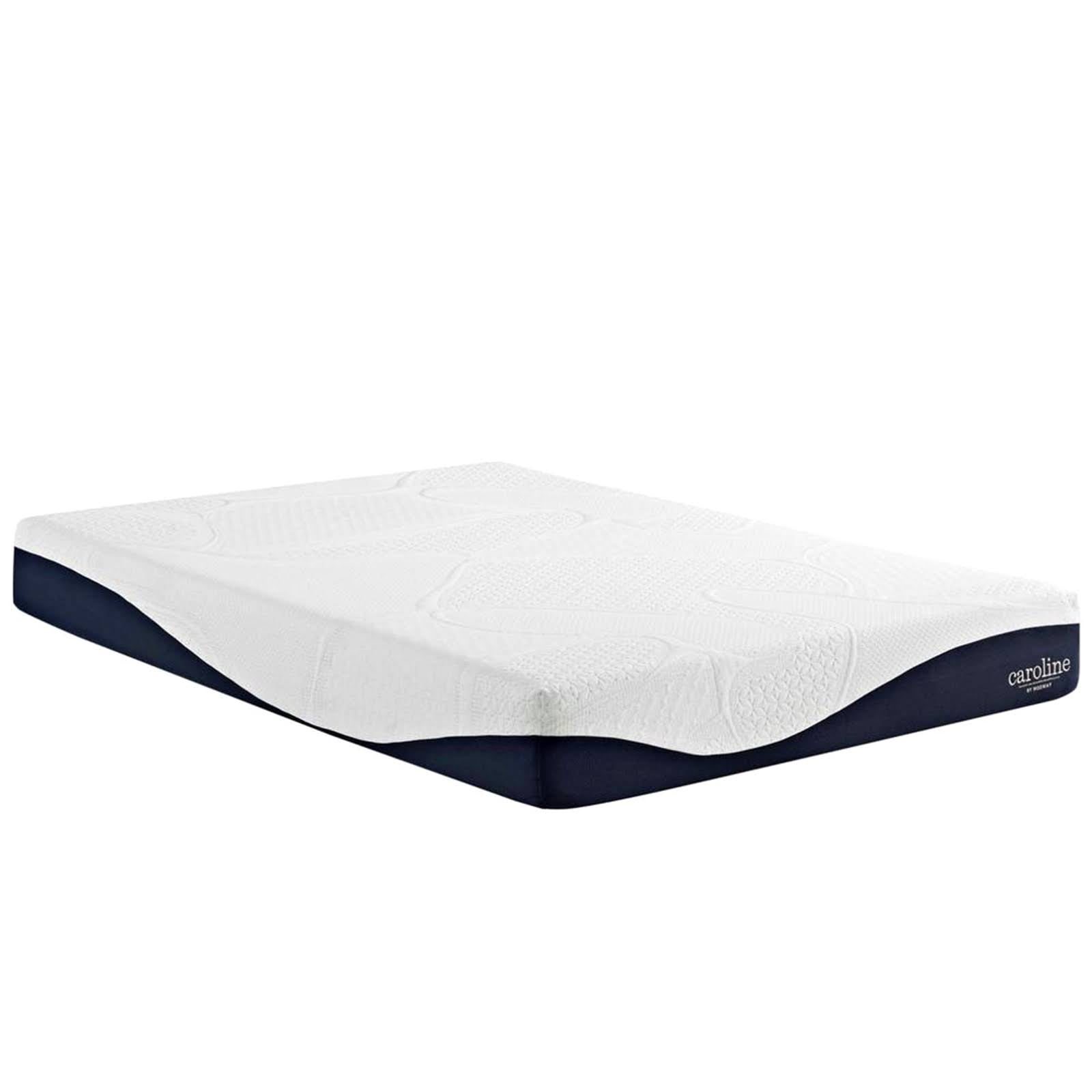 10x22 Full Memory Foam Mattress, White, Fabric E4370