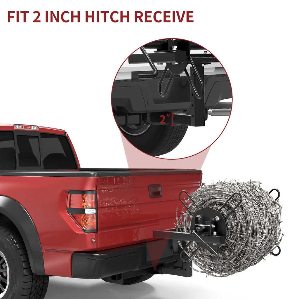 Barbed Wire Unroller Bolt On ATV Receiver Hitch A6245