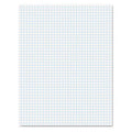 2PK Quadrille Pads, 4 Squares/Inch, 8 1/2 x 11, White, 50 Sheets G9007
