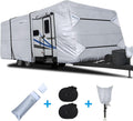 Rip-Stop RV Cover Fits 15'1" - 18' Long Motorhome, Waterproof Camper Cover with Gutter Covers T697969