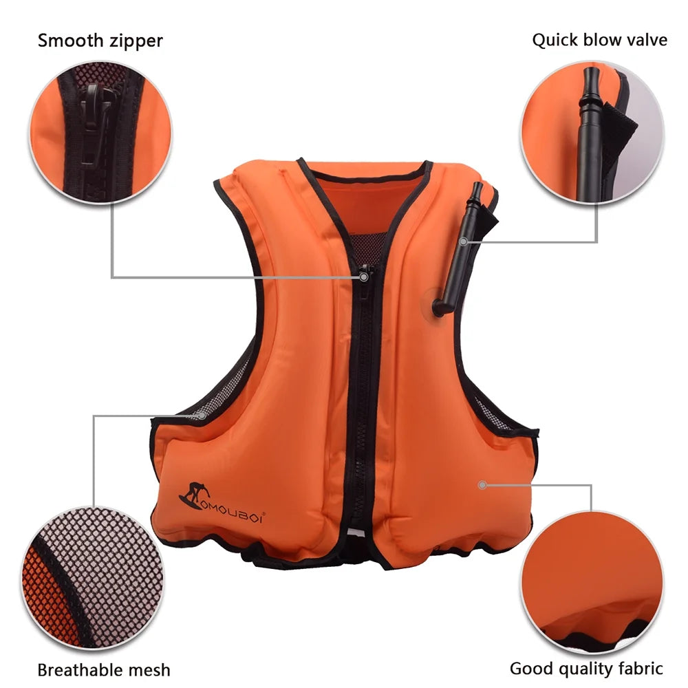 Inflatable Swim Vest Life Jacket V524