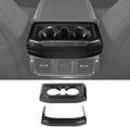 Carbon Fiber Center Console Cup Holder Trim Cover Panel Kit 2PCs G394