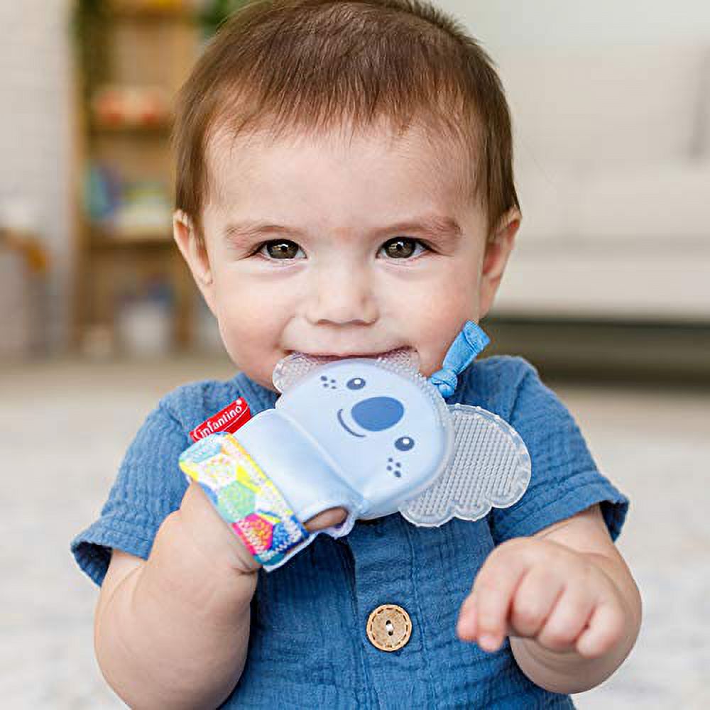 Teething Mitten with Textured Silicone Teether N384