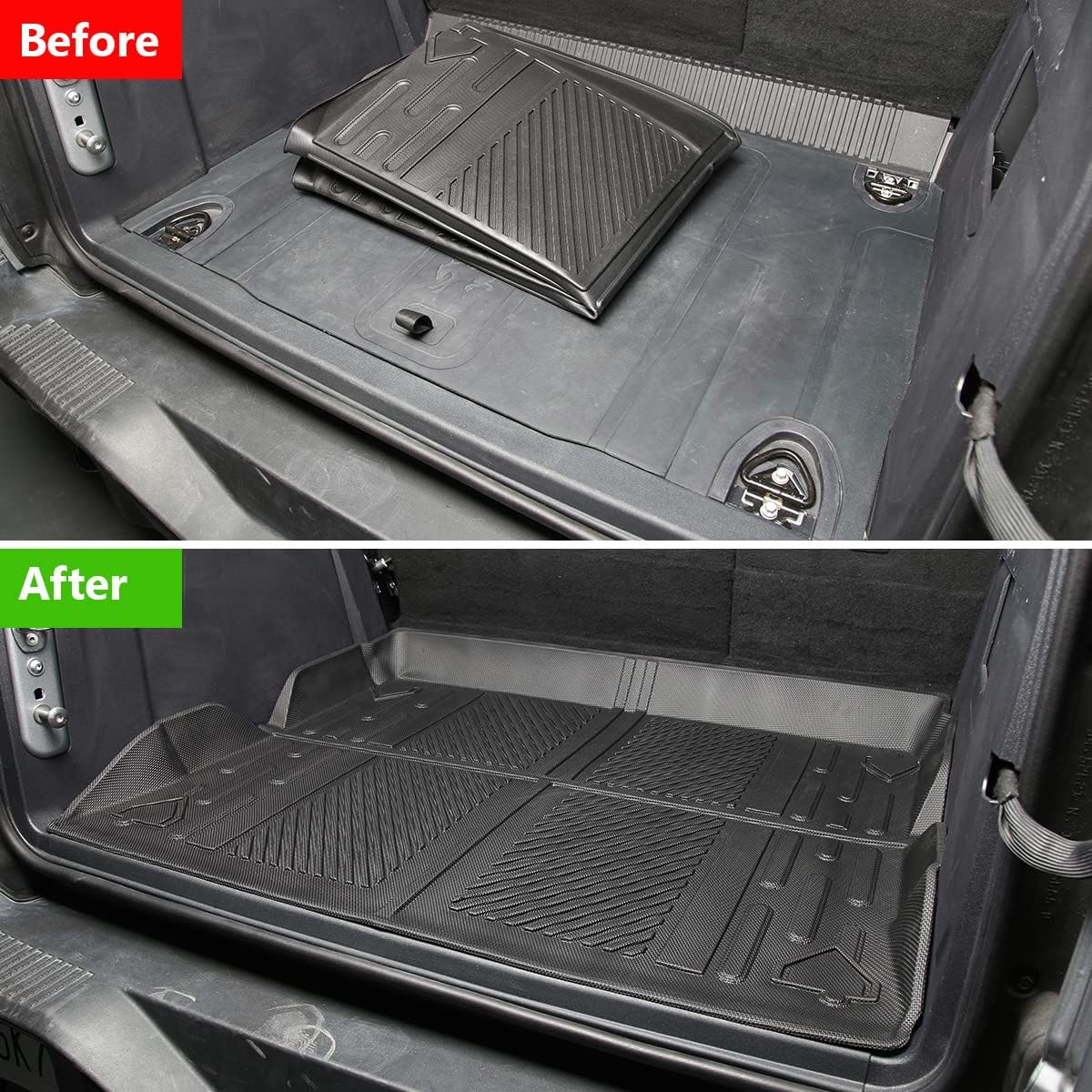 Cargo Liner Trunk Floor Mat for Ford Bronco 2021 2022 All Weather Waterproof TPE D593147