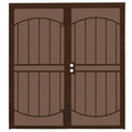 Copper Steel Double Security Door with Expanded Metal Screen F784