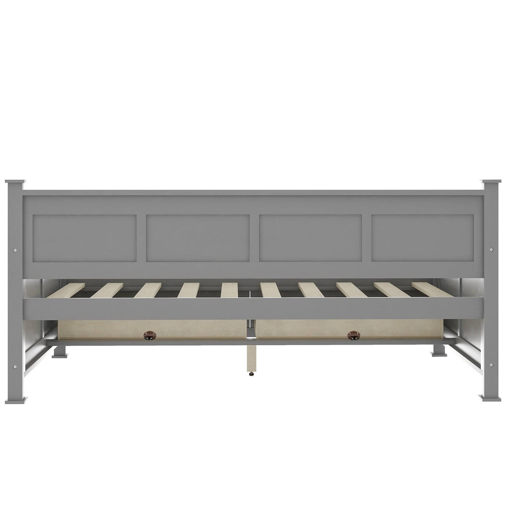 Grey Twin Size Daybed with 2 Large Drawers Z82807