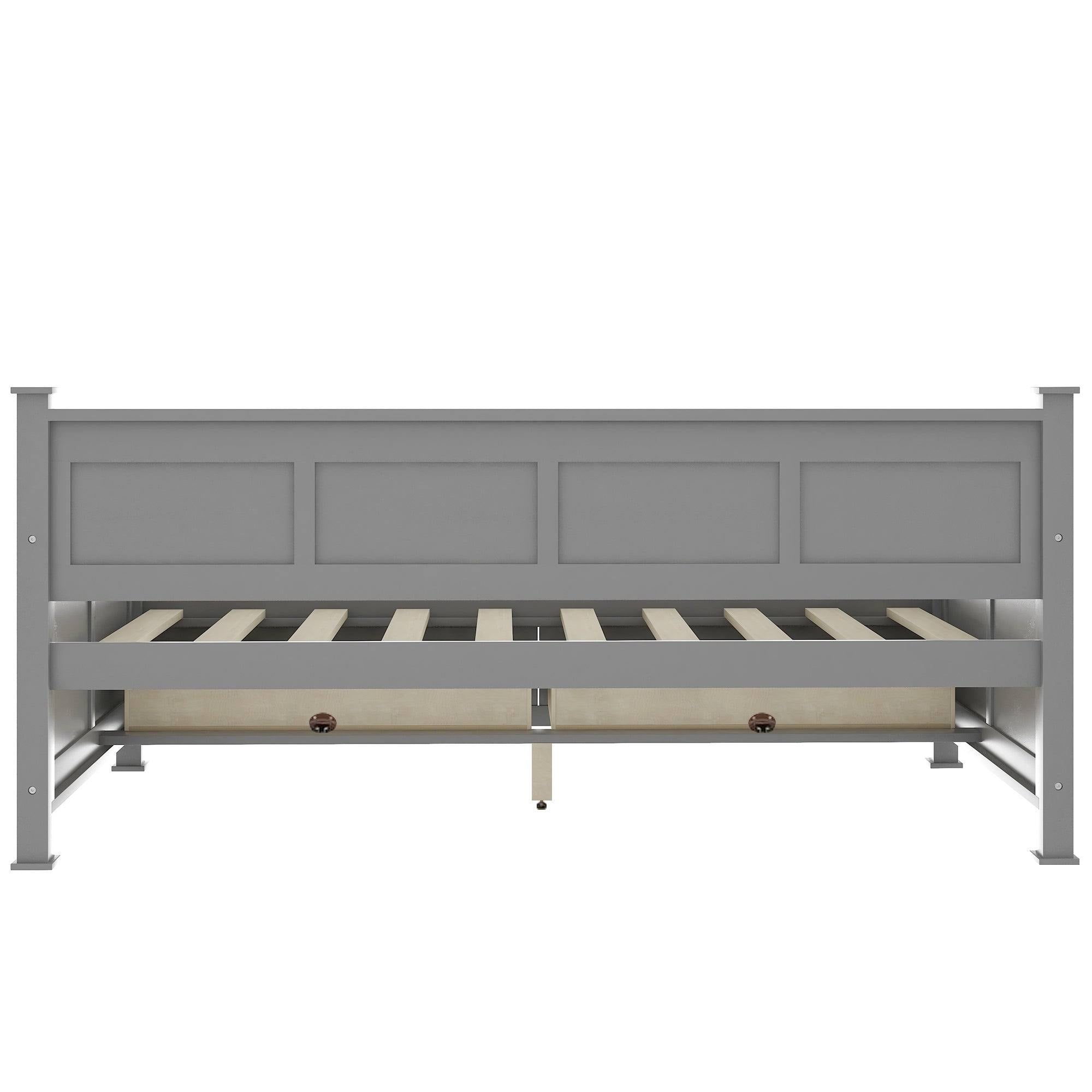 Grey Twin Size Daybed with 2 Large Drawers Z82807