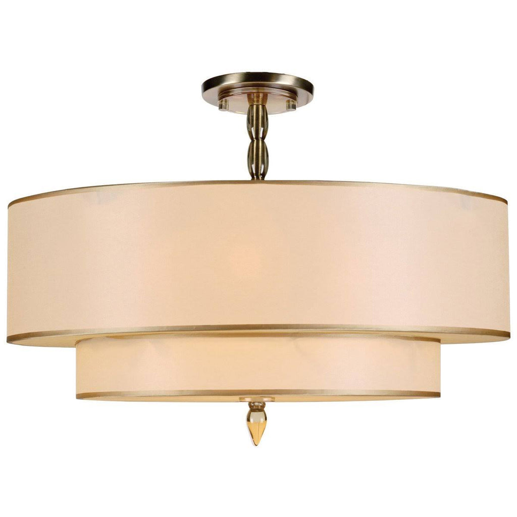 5 Light Satin Nickel Semi-Flush Ceiling Light W5813