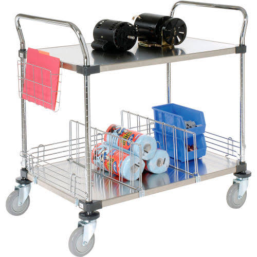 Stainless Steel Utility Cart 2 Shelves 48x24 B819892