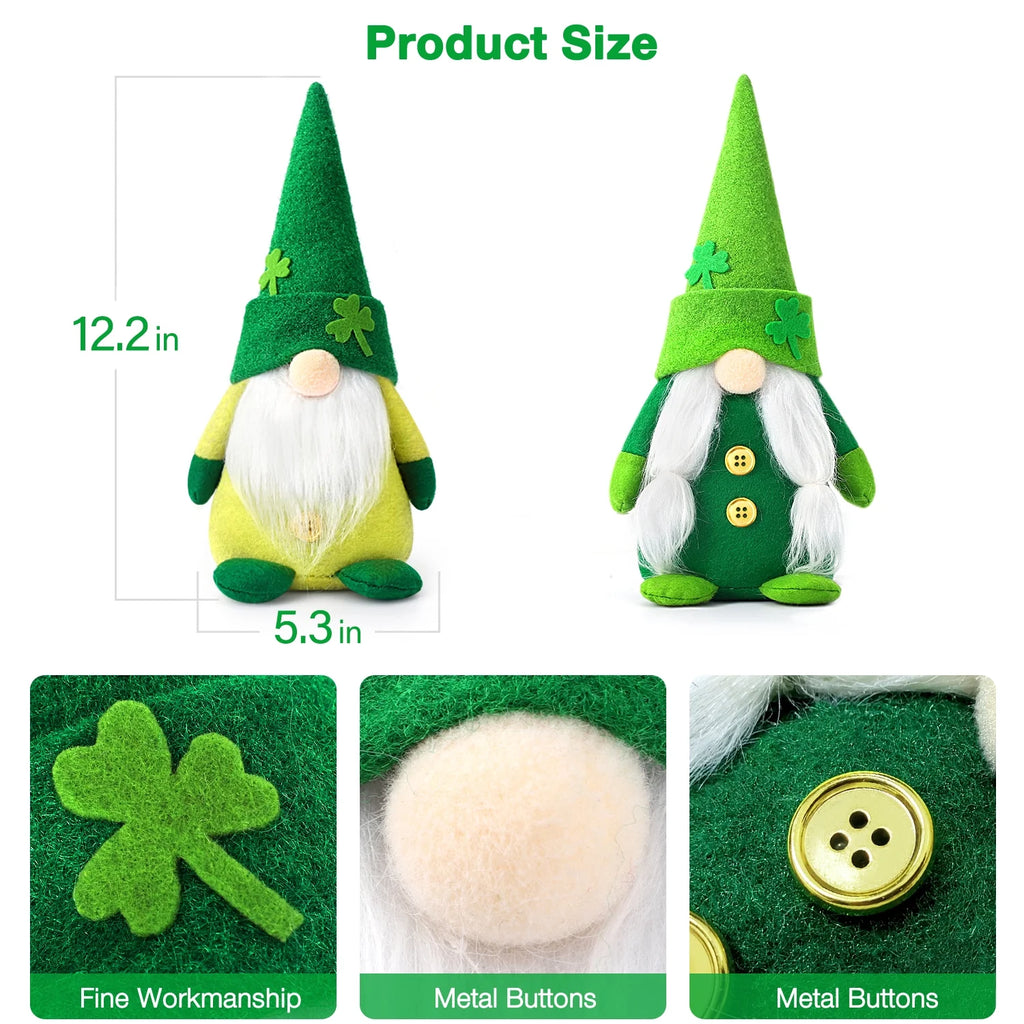 2Pcs Green Gnome Plush Decorations Y99759