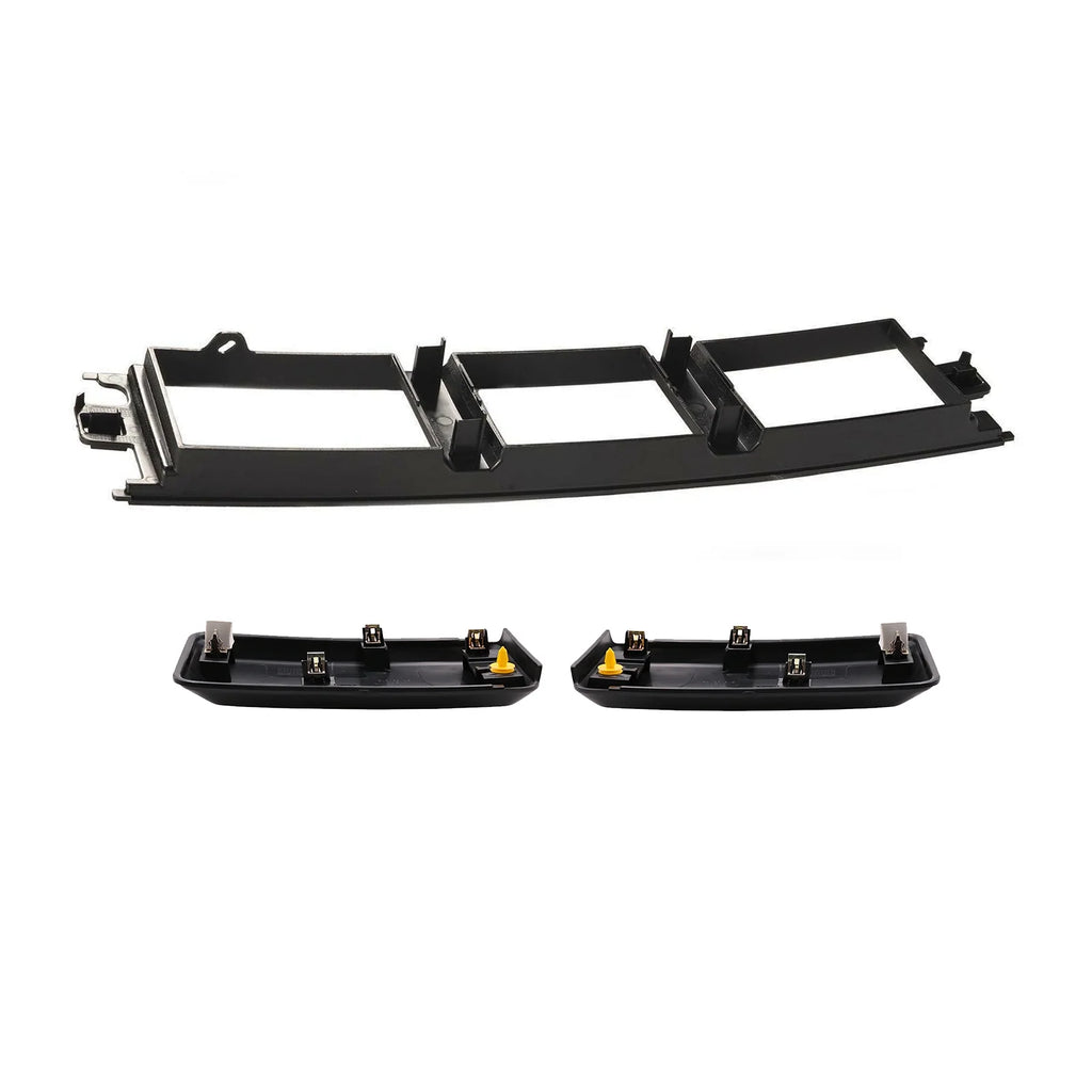 Front Bumper Guards Pads Inserts End Caps & Lower Center Grille Cover Trim Panel H3736