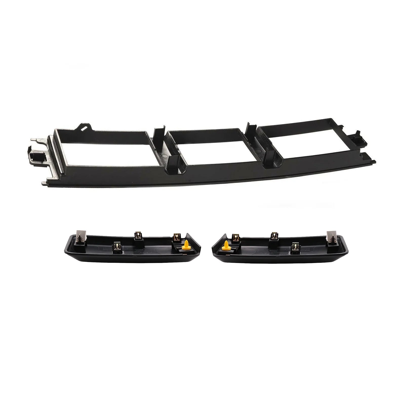 Front Bumper Guards Pads Inserts End Caps & Lower Center Grille Cover Trim Panel H3736