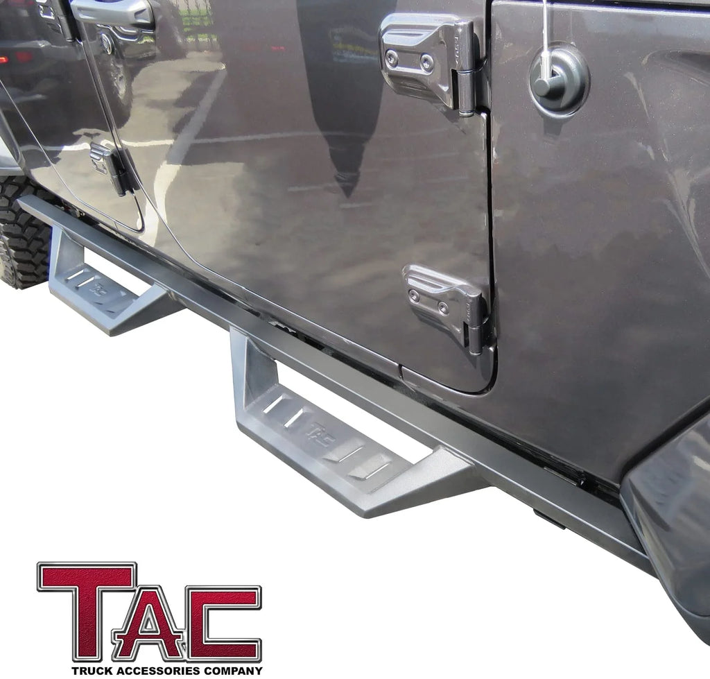 Black Off-Road Running Boards Side Steps Nerf Bars Rock Slider (2pcs) K744035