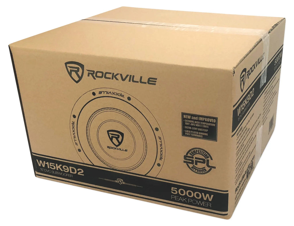 15" Dual 2-Ohm Car Subwoofers V43120