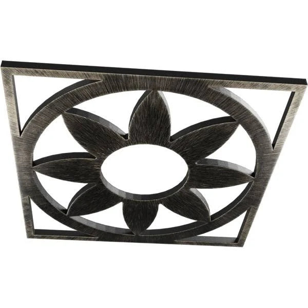 30x22OD x 10 3/8x22ID x 1x22P PVC Pierced Ceiling Medallion O16293