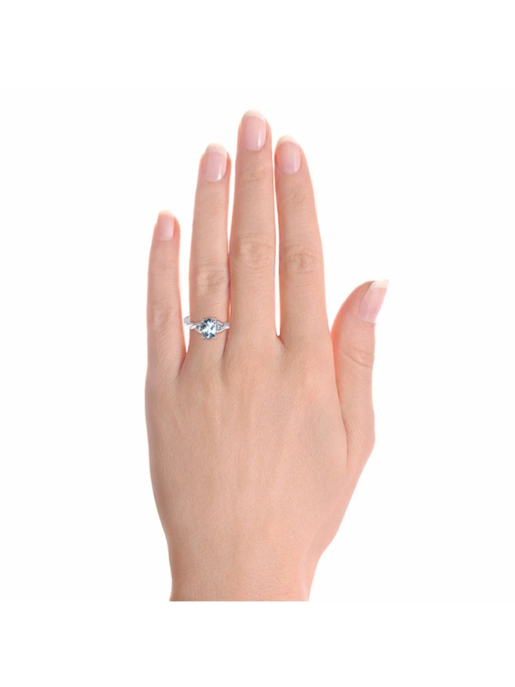 Aquamarine & Diamond Ring M194036